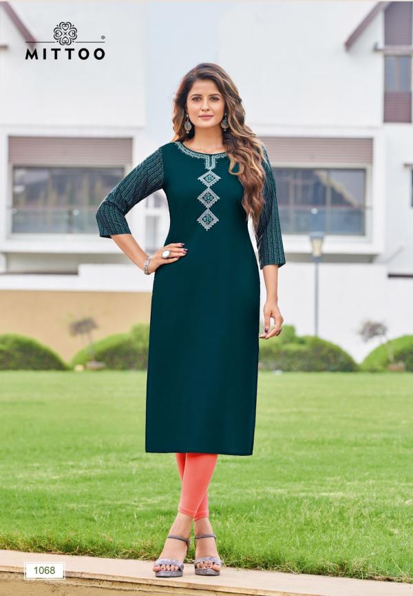 Mittoo Prince 2 Rayon Casual Wear Designer Kurti Collection